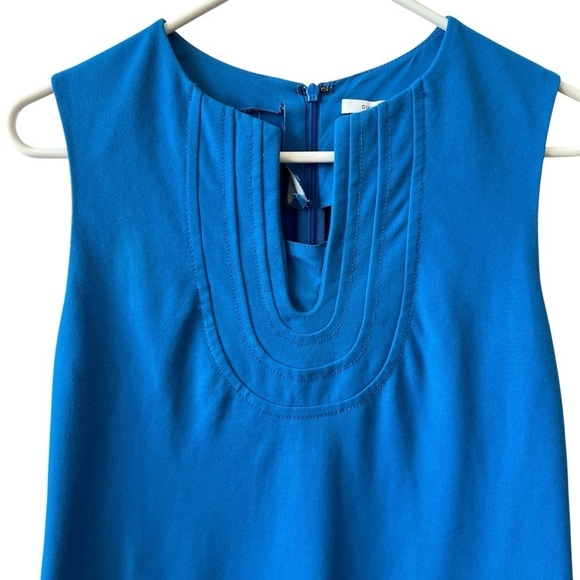 DVF DIANE VON FURSTENBERG KHADIJAH LAPIS DRESS SZ 2 OFFICE MODERN CHIC CLASSIC - Picture 3 of 11